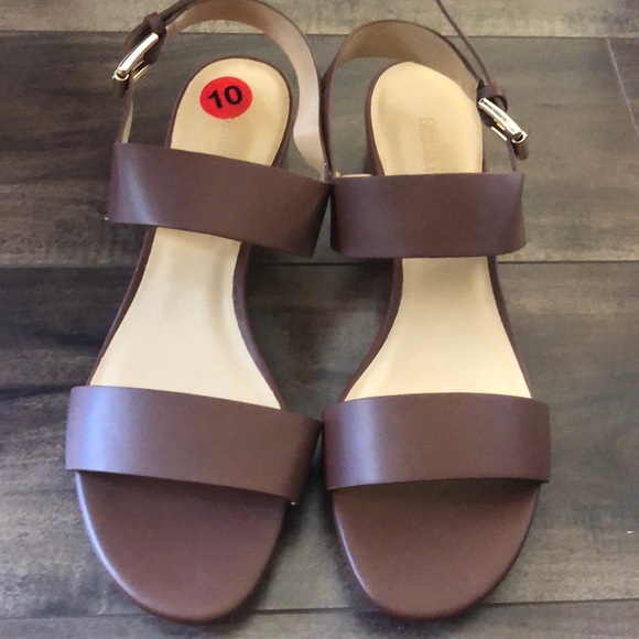 Expressions Shoes - Brown Open Toe Sandal